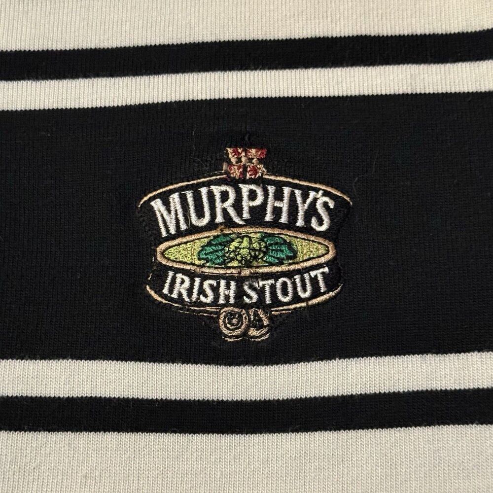Vintage 90s Murphy’s Irish Stout Rugby Long Sleeve Shirt XL Ireland Embroidered - Picture 4 of 5